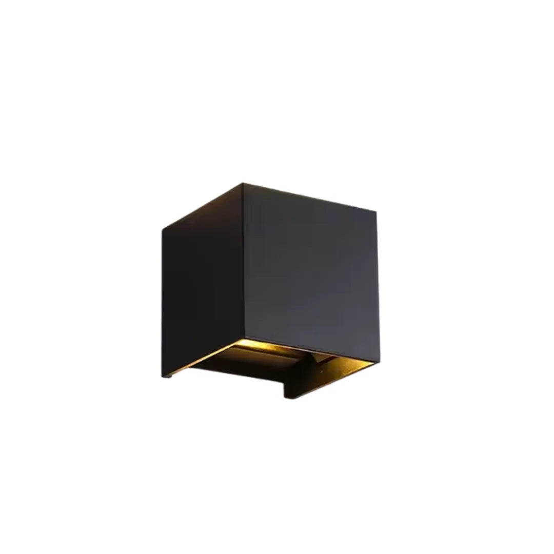 Square Wireless Motion Sensor Wall Light with Aluminium Housing
