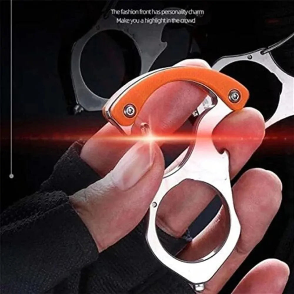 Stainless Steel Car Key Organizer with Carabiner Clip