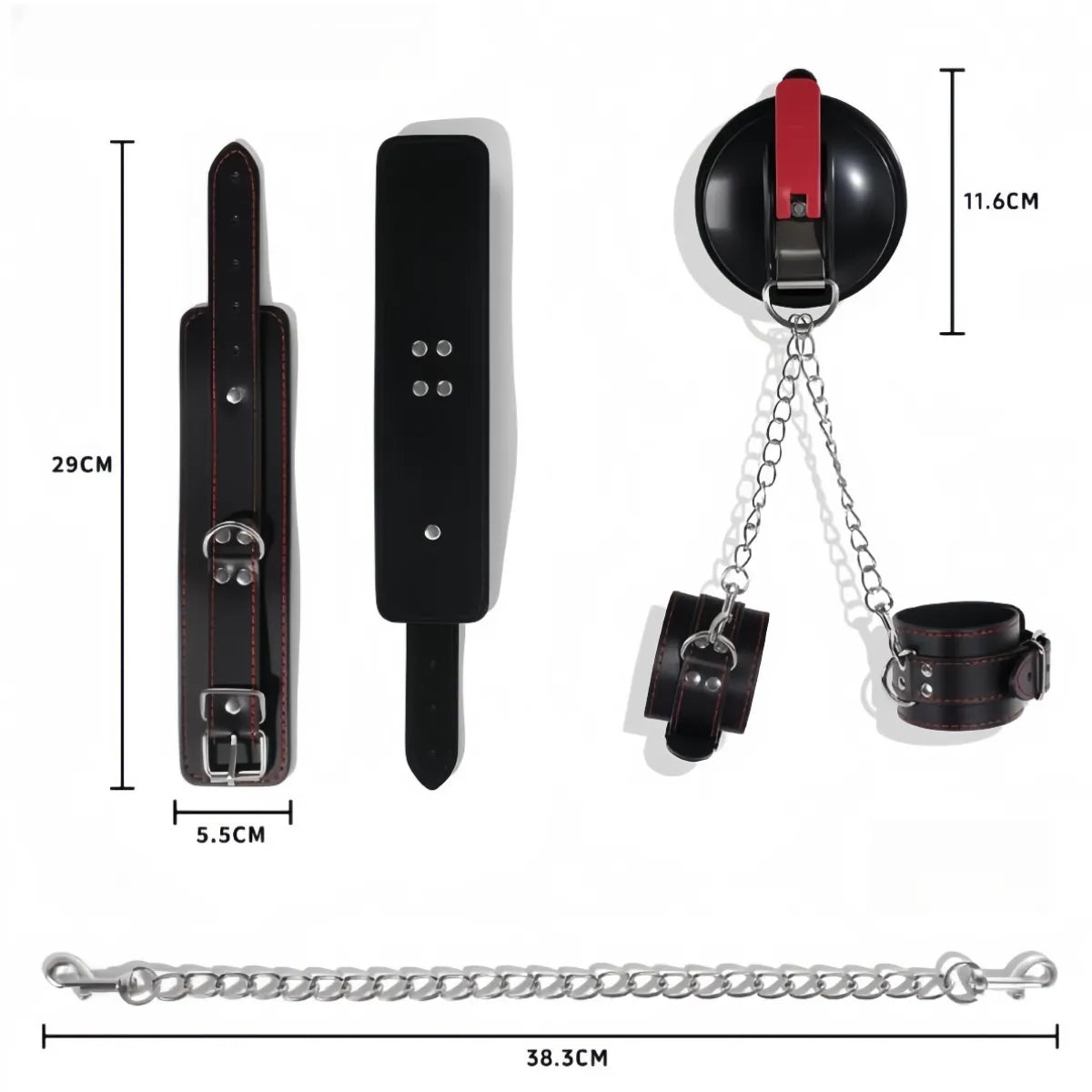 Suction Cup Wrist Cuffs for Shower Play