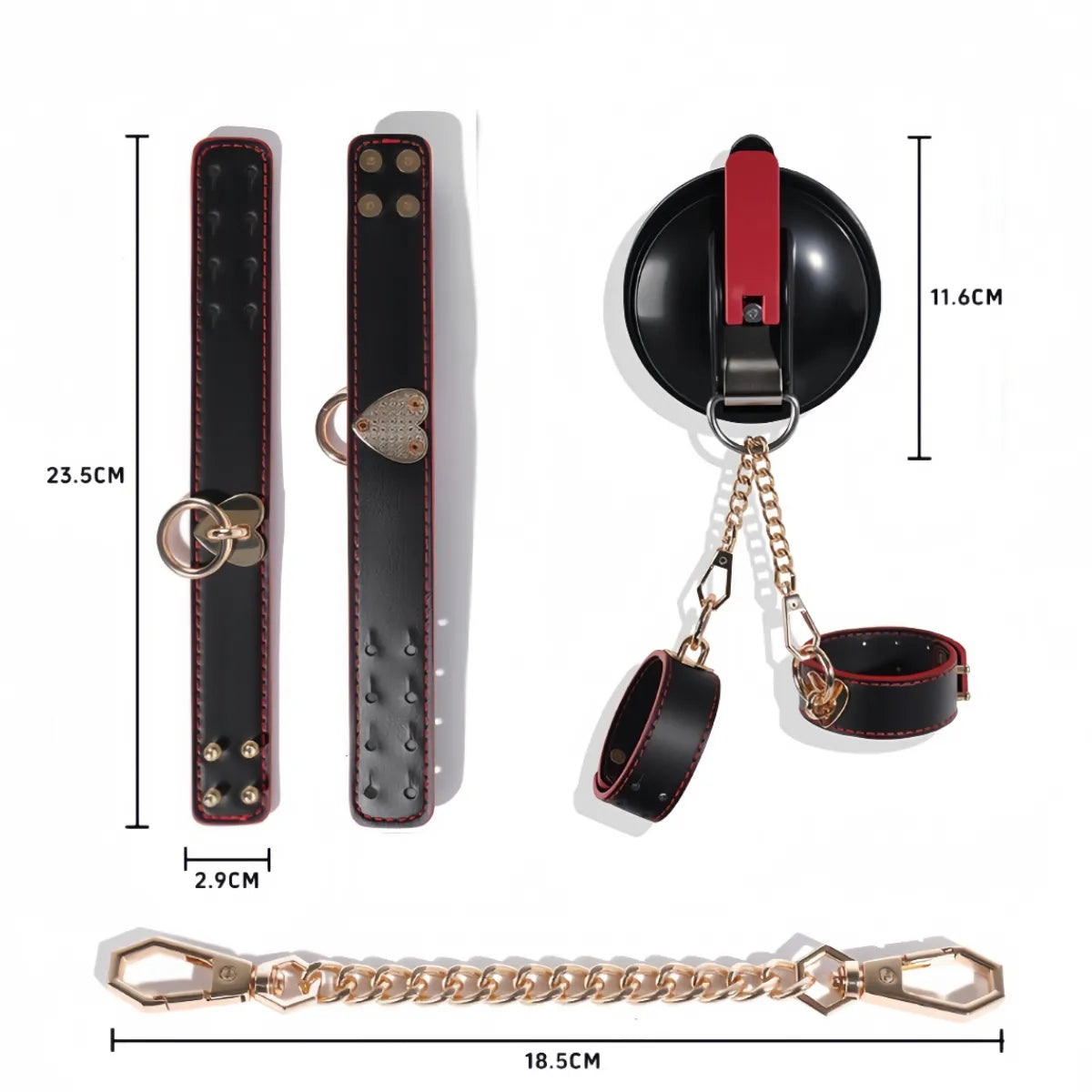 Suction Cup Wrist Cuffs for Shower Play