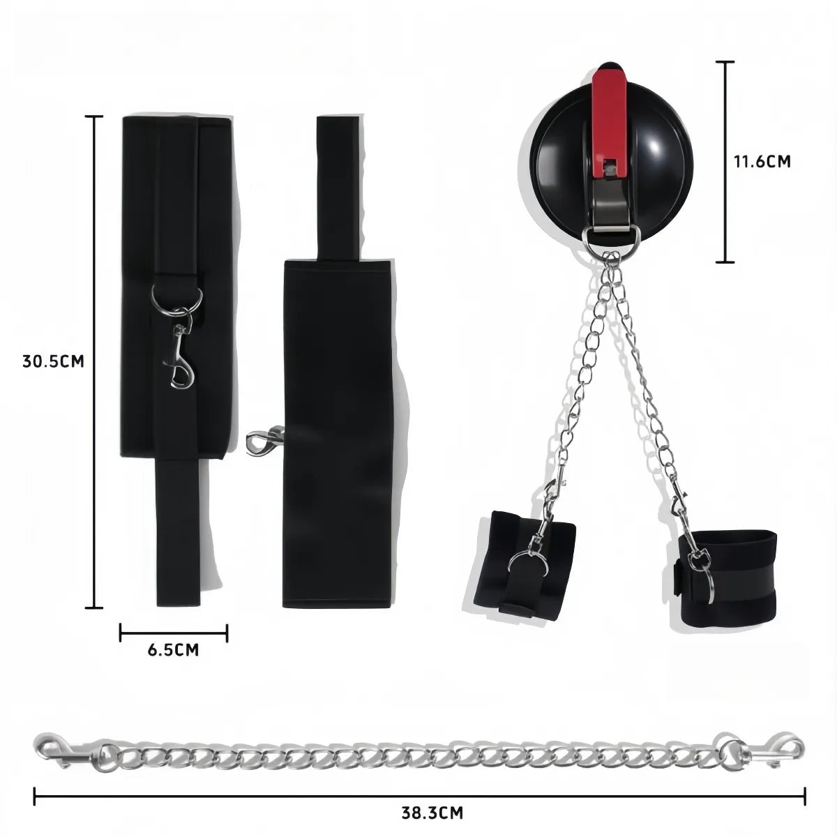 Suction Cup Wrist Cuffs for Shower Play