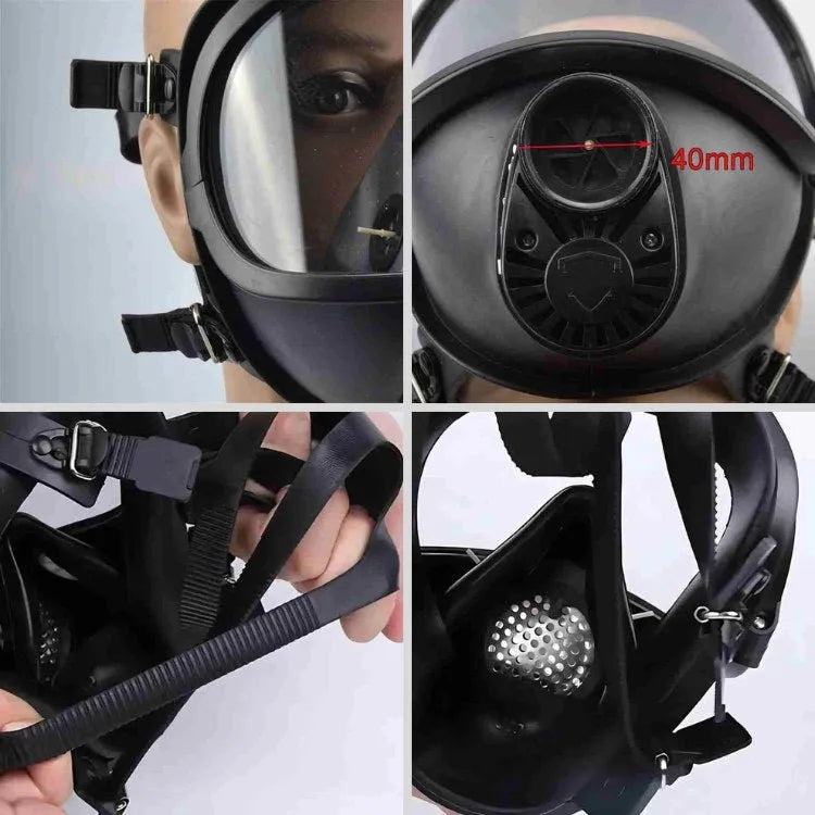 Tactical NBCR Protective Mask with Hydration System