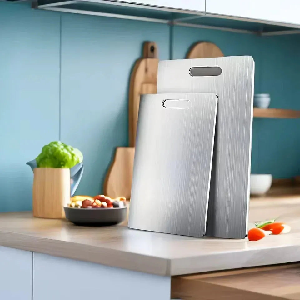 Titanium Cutting Board with Built-in Handle