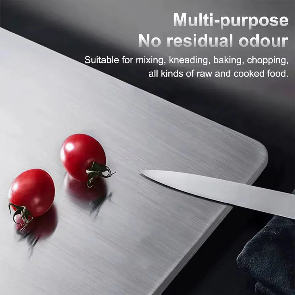 Titanium Cutting Board with Built-in Handle