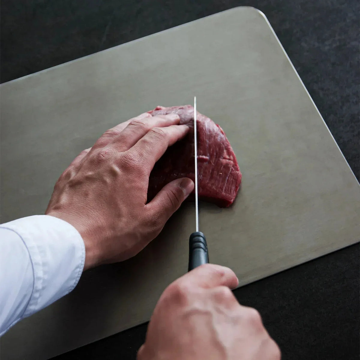 Titanium Kitchen Cutting Board with Non-Porous Surface