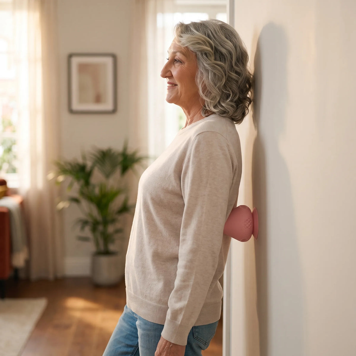 Trigger Point Wall Massager with Heat and Vibration