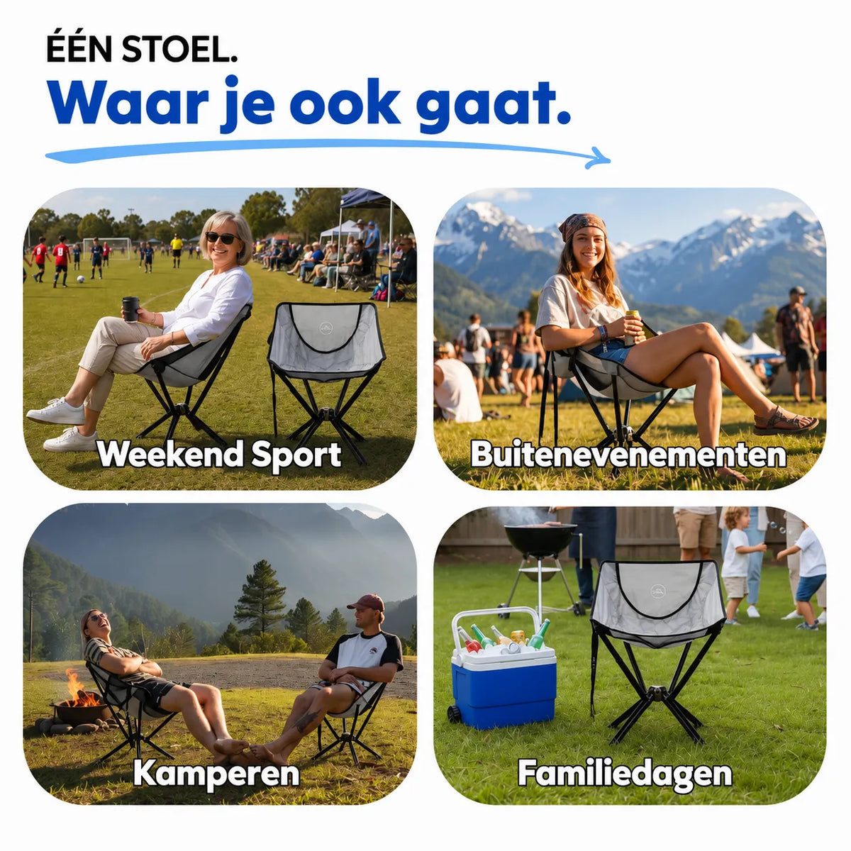 Ultralight Folding Camping Chair with Hammock-Style Seat