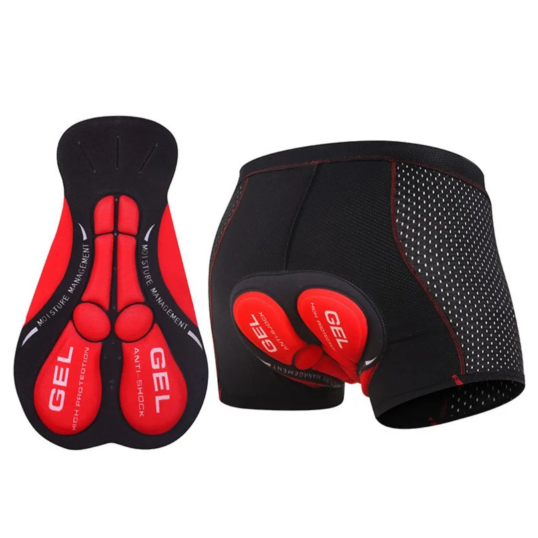 Unisex Gel-Padded Cycling Underwear Shorts