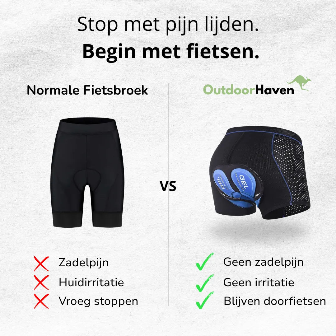 Unisex Gel-Padded Cycling Underwear Shorts