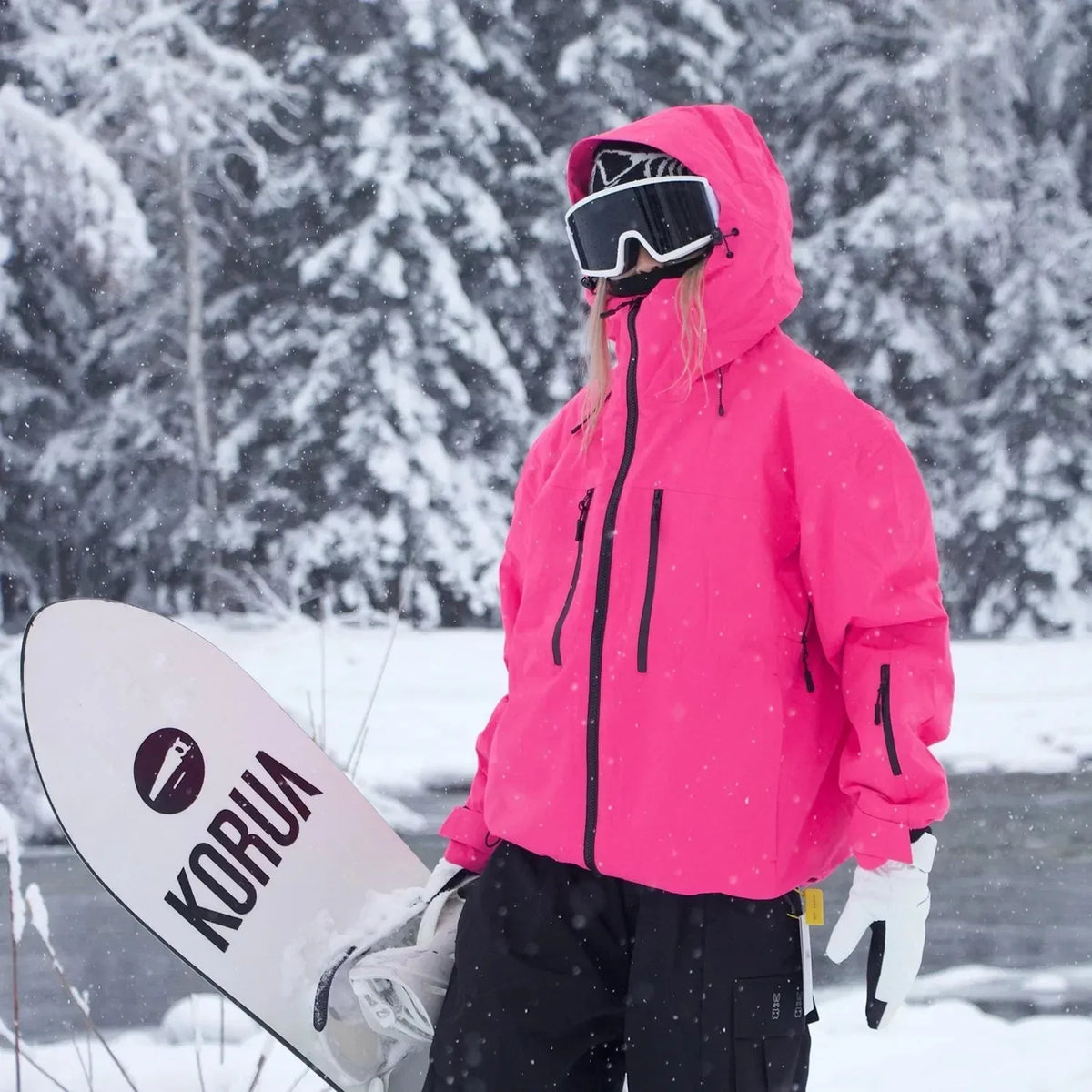 Unisex Hooded Ski Jacket for Snowboarding and Winter Sports