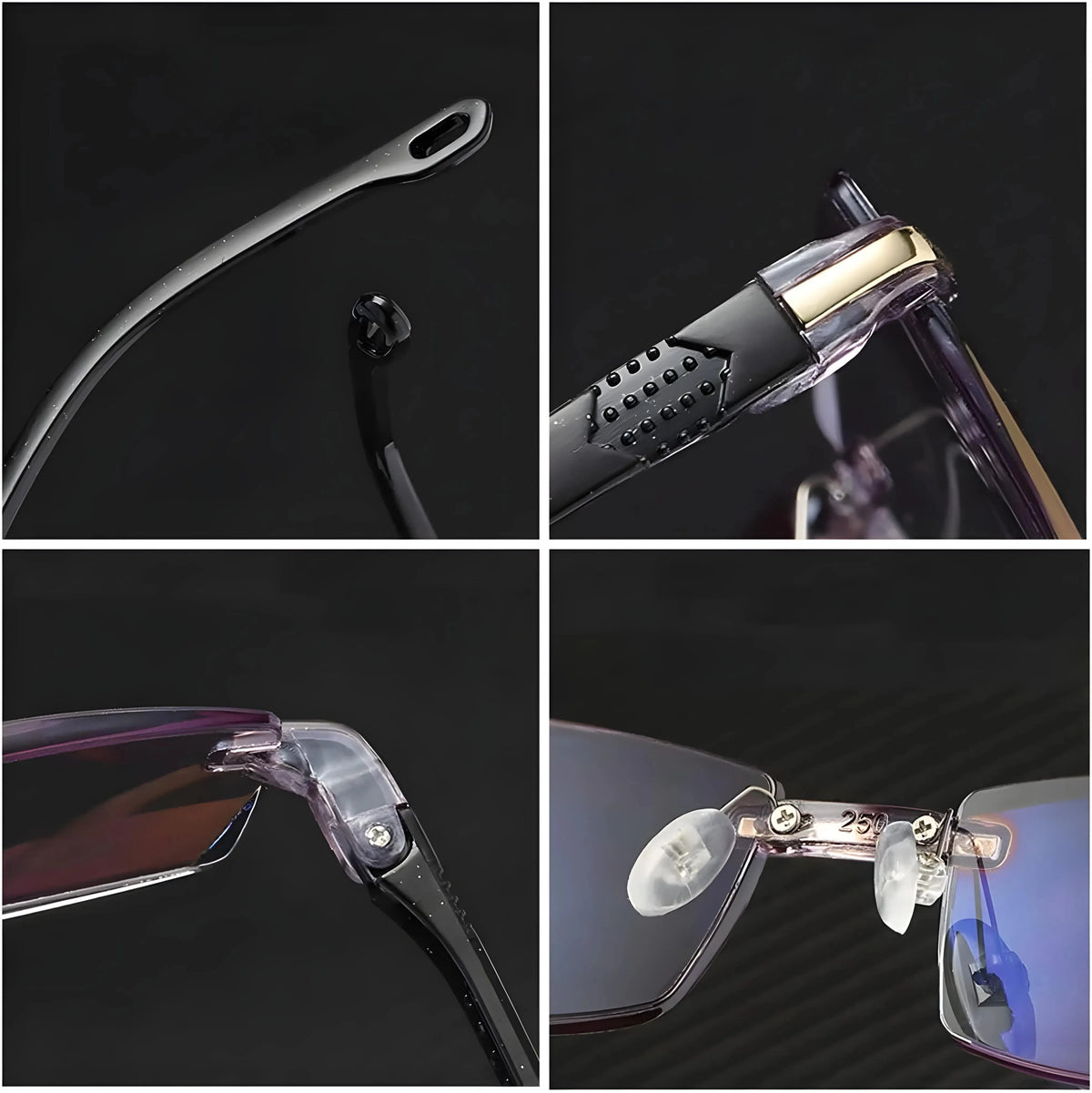 Unisex Progressive Blue Light Blocking Glasses with UV400 Protection