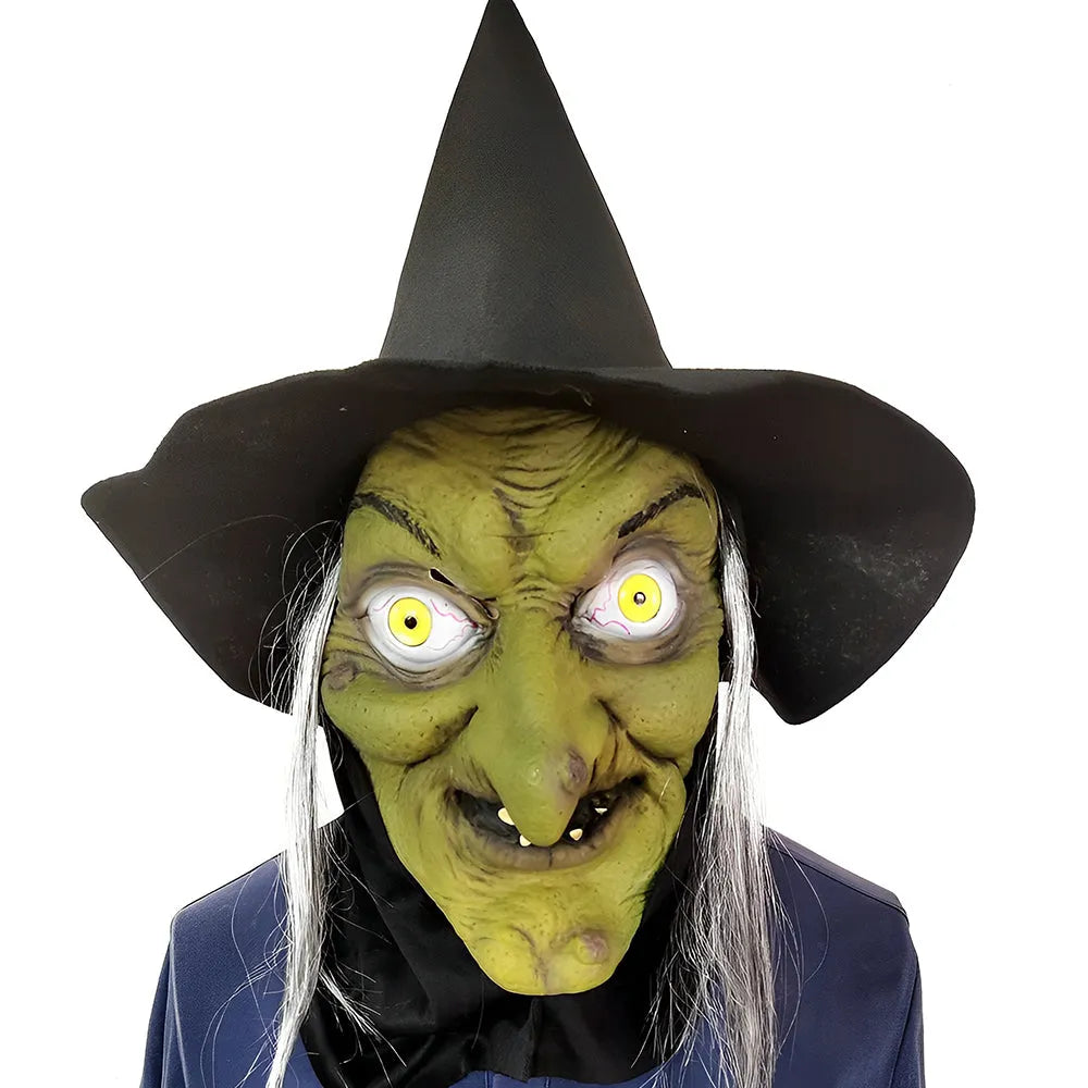 Unisex Realistic Full-Face Mask with Movable Mouth