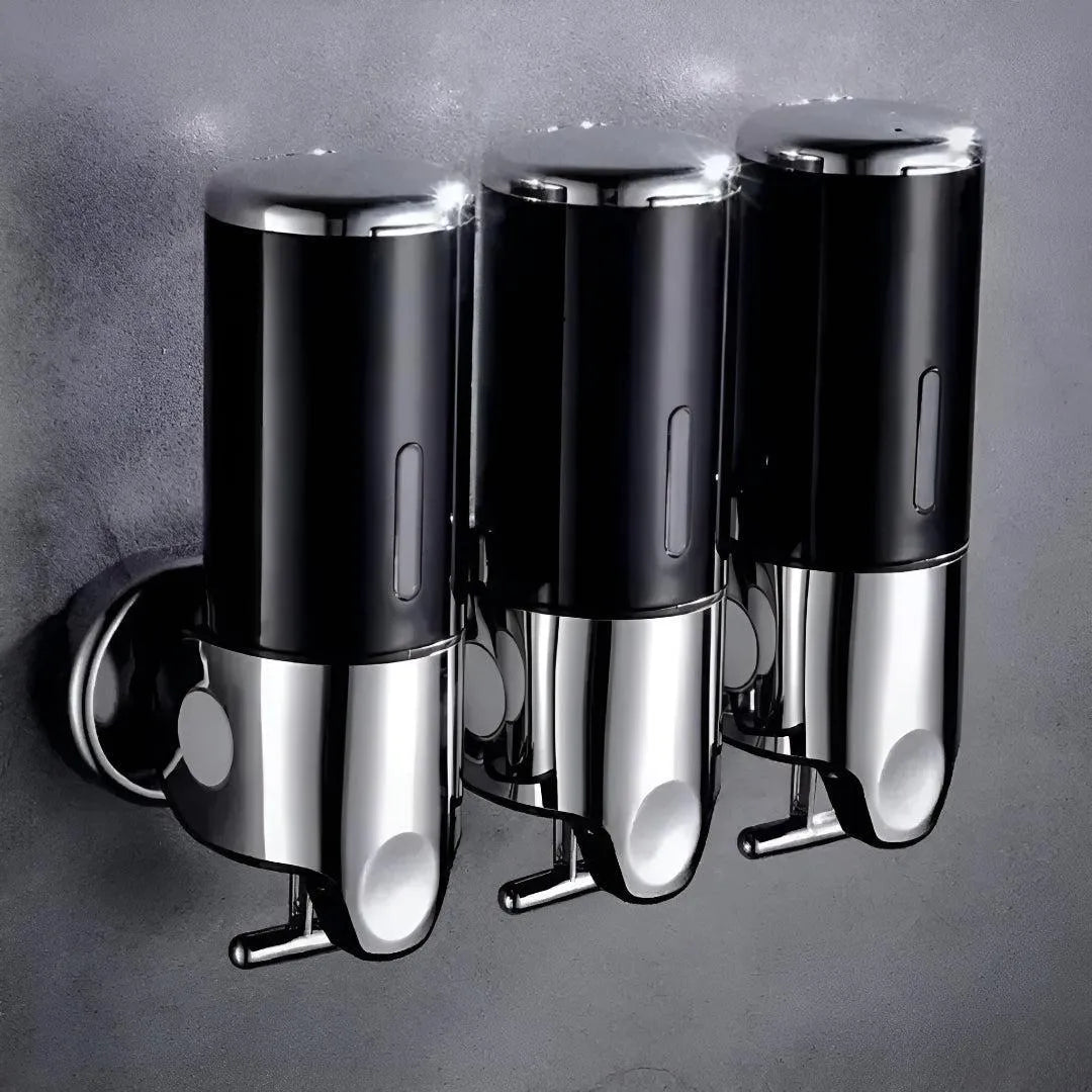 Wall-Mounted Brass Soap Dispenser for Bathroom and Kitchen