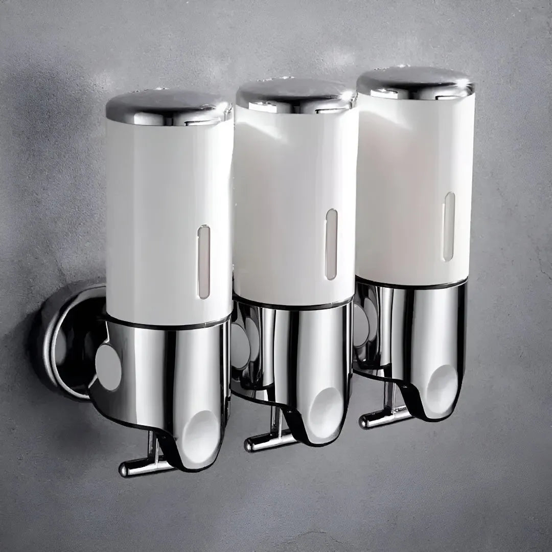 Wall-Mounted Brass Soap Dispenser for Bathroom and Kitchen