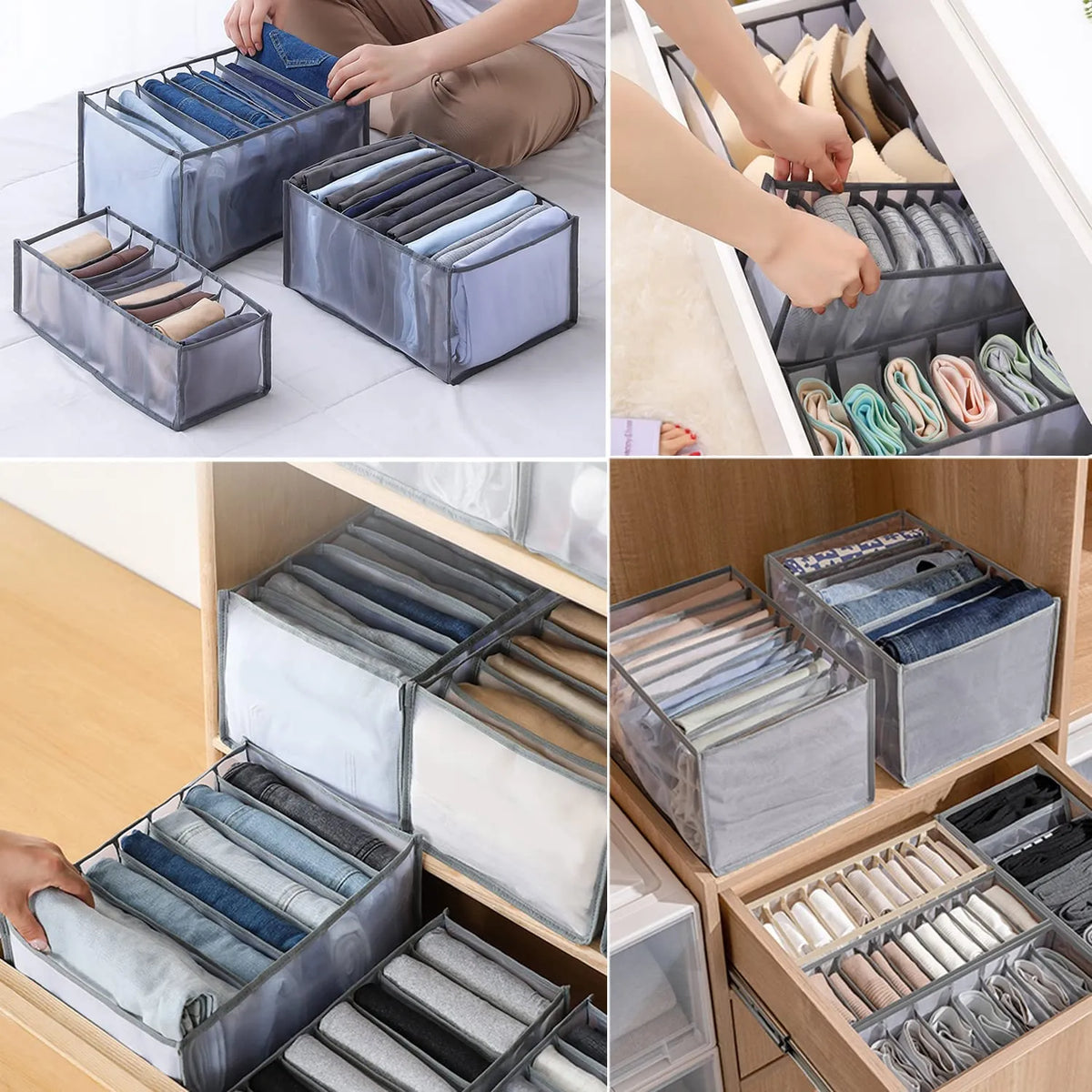 Wardrobe Organizer Bags with Reinforced Oxford Edges