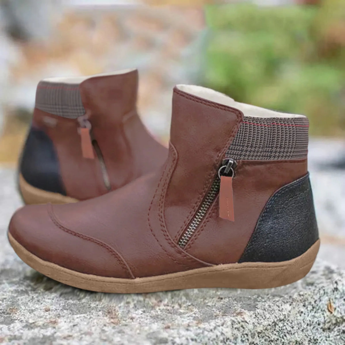 Waterproof Leather Boots with Non-Slip Sole