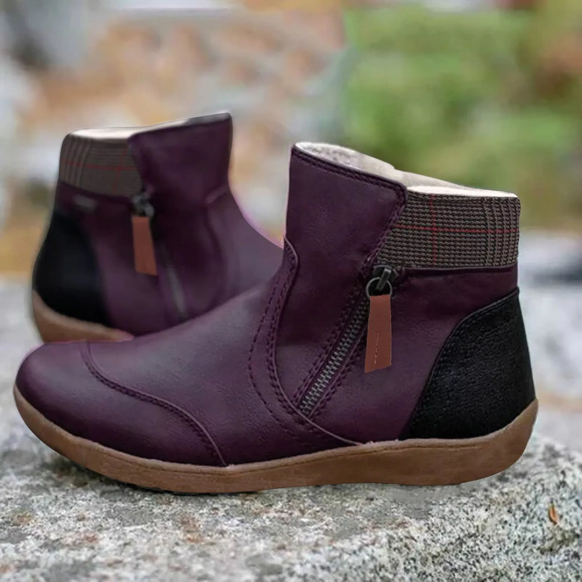 Waterproof Leather Boots with Non-Slip Sole