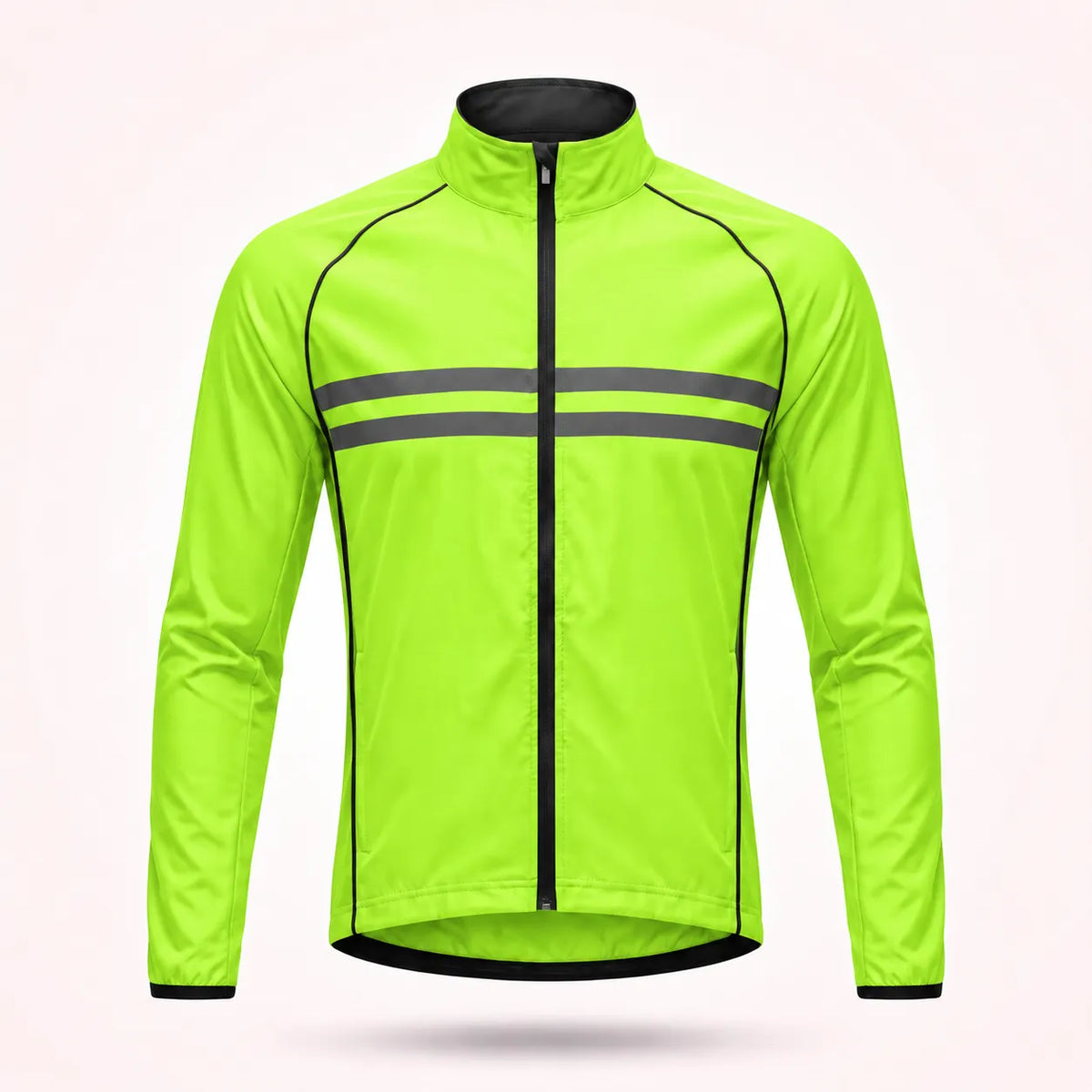 Waterproof Windproof Breathable Cycling Jacket with Reflective Strips