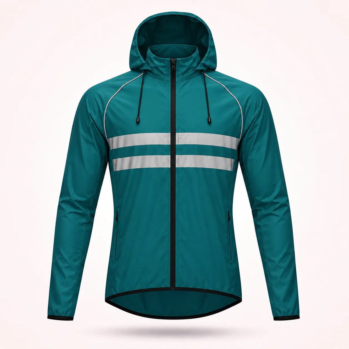 Waterproof Windproof Breathable Cycling Jacket with Reflective Strips