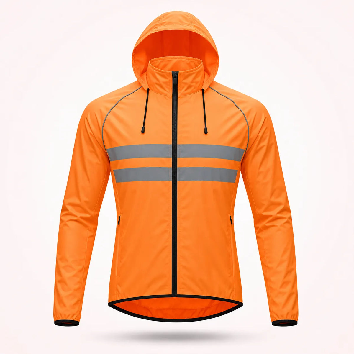 Waterproof Windproof Breathable Cycling Jacket with Reflective Strips
