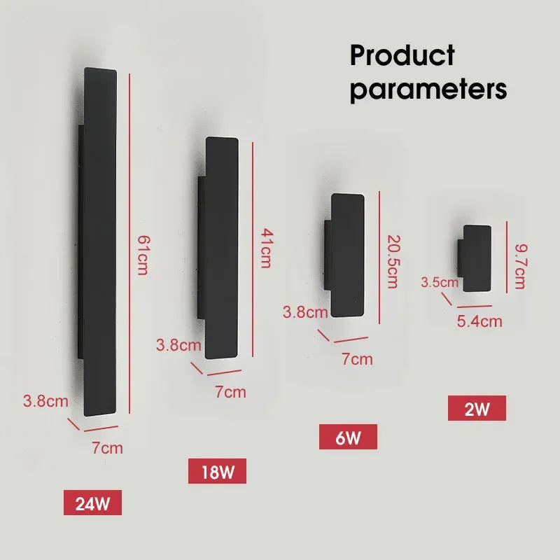Weatherproof Aluminum LED Outdoor Wall Light