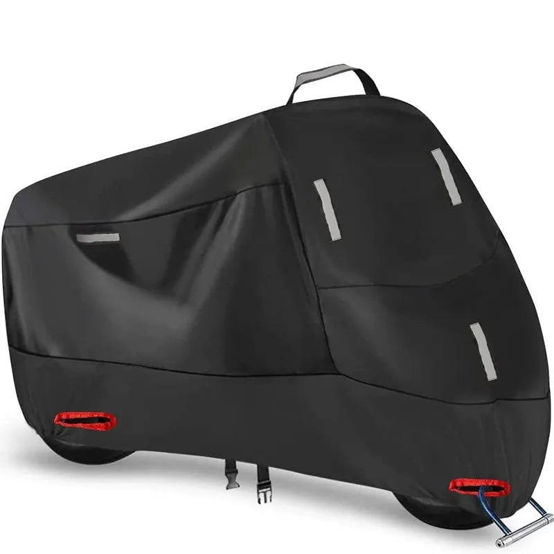 Weatherproof Oxford Motorcycle Cover with Reflective Stripes