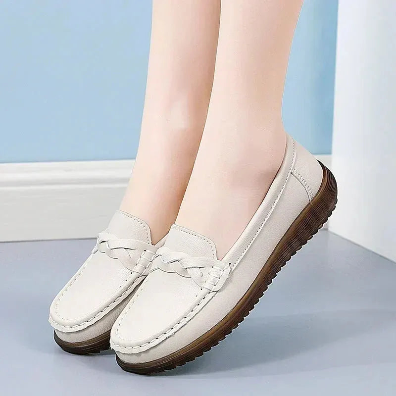 Wide-Fit Slip-On Loafers with Arch Support