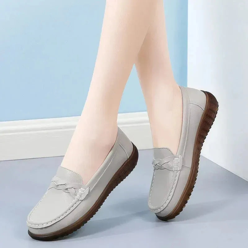 Wide-Fit Slip-On Loafers with Arch Support