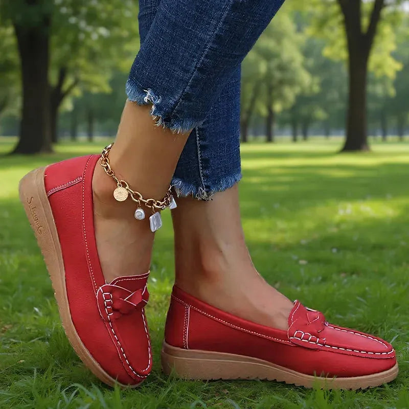 Wide-Fit Slip-On Loafers with Arch Support