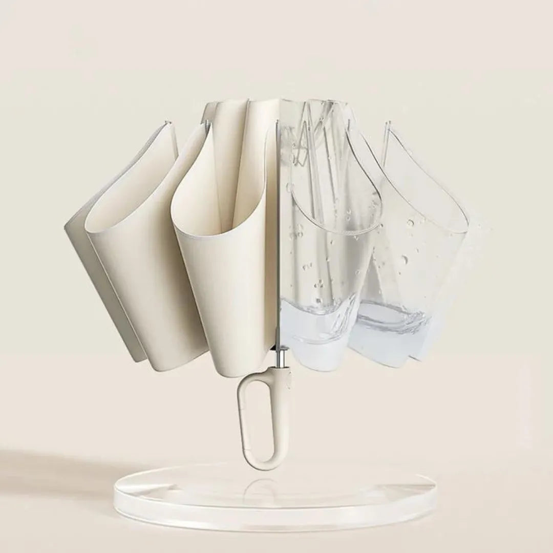 Windproof Automatic Folding Umbrella with Stormproof Canopy