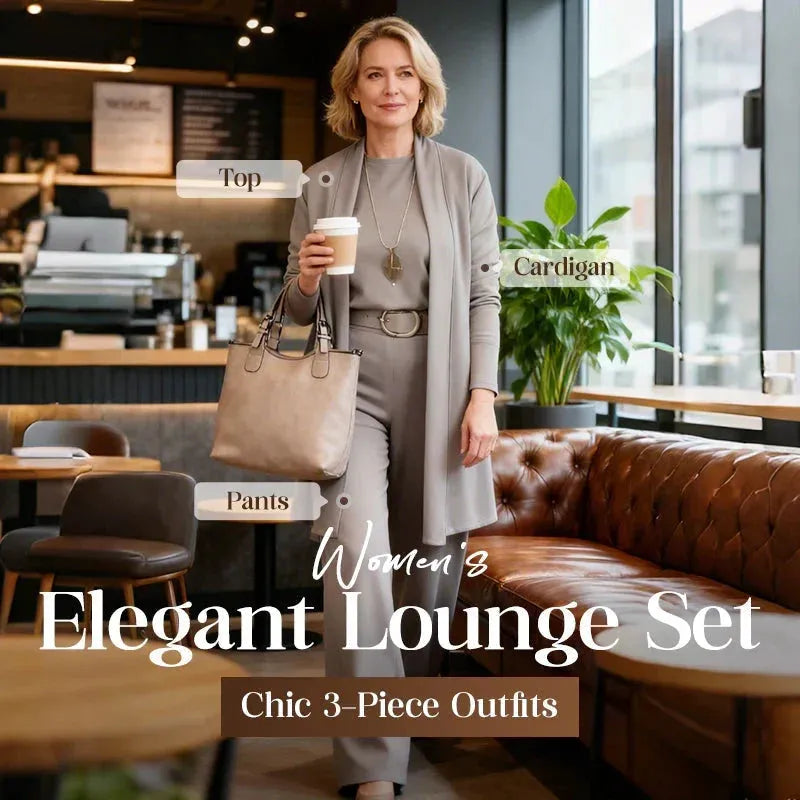 Women's 3-Piece Cardigan Top and Pants Set