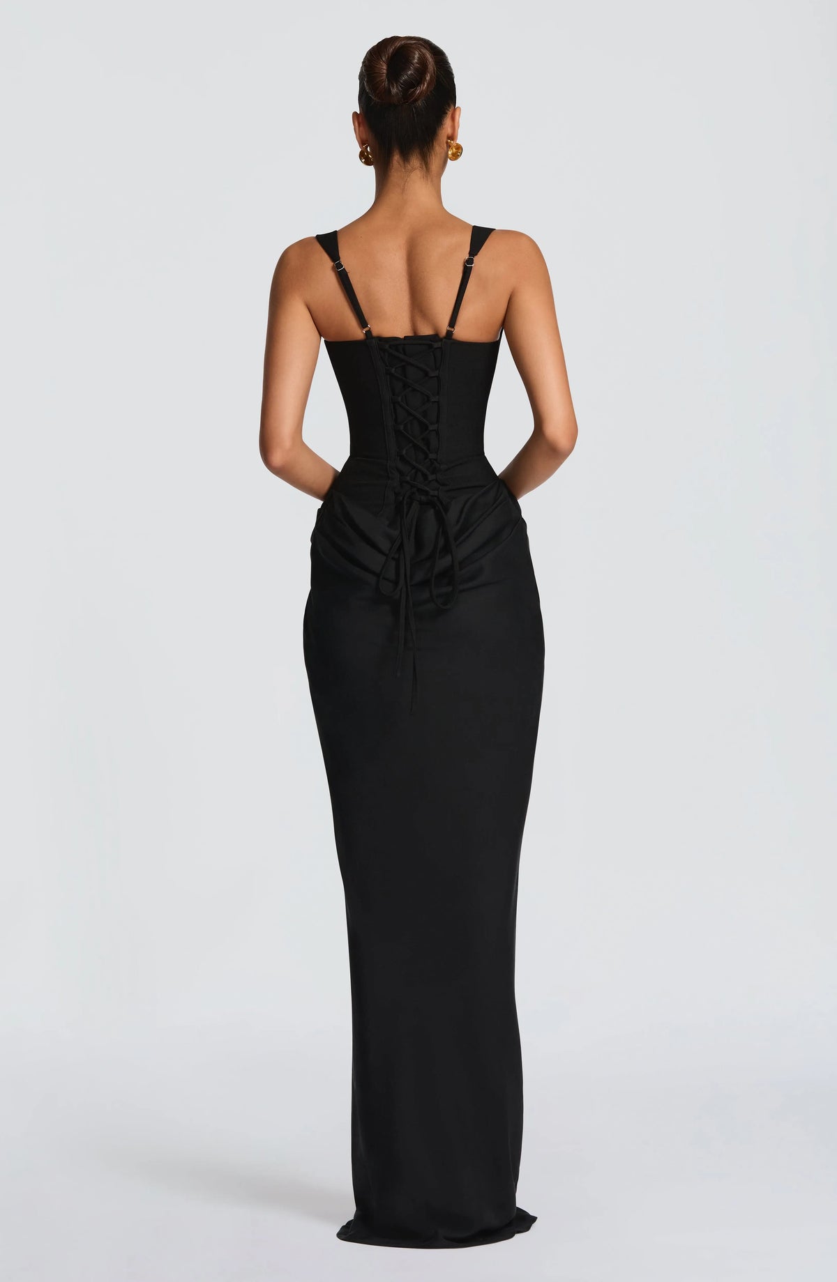 Women's Bodycon Maxi Dress with Square Neckline