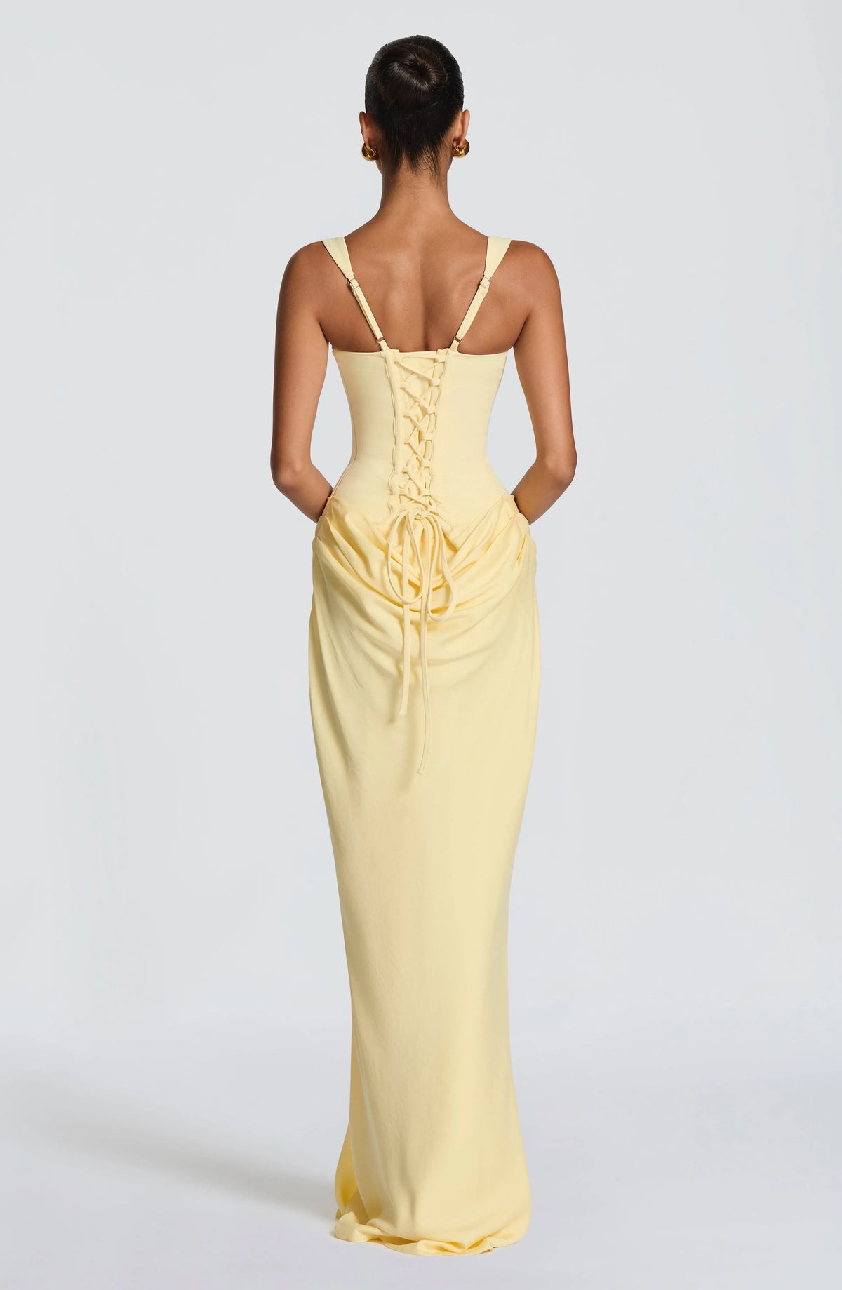 Women's Bodycon Maxi Dress with Square Neckline