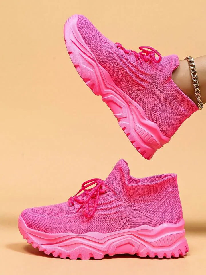 Women's Breathable Mesh Sneakers with Non-Slip Sole