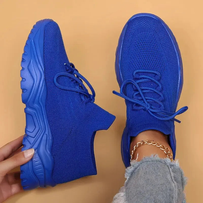 Women's Breathable Mesh Sneakers with Non-Slip Sole