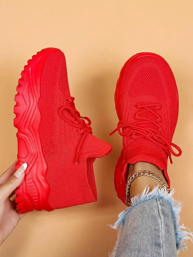 Women's Breathable Mesh Sneakers with Non-Slip Sole