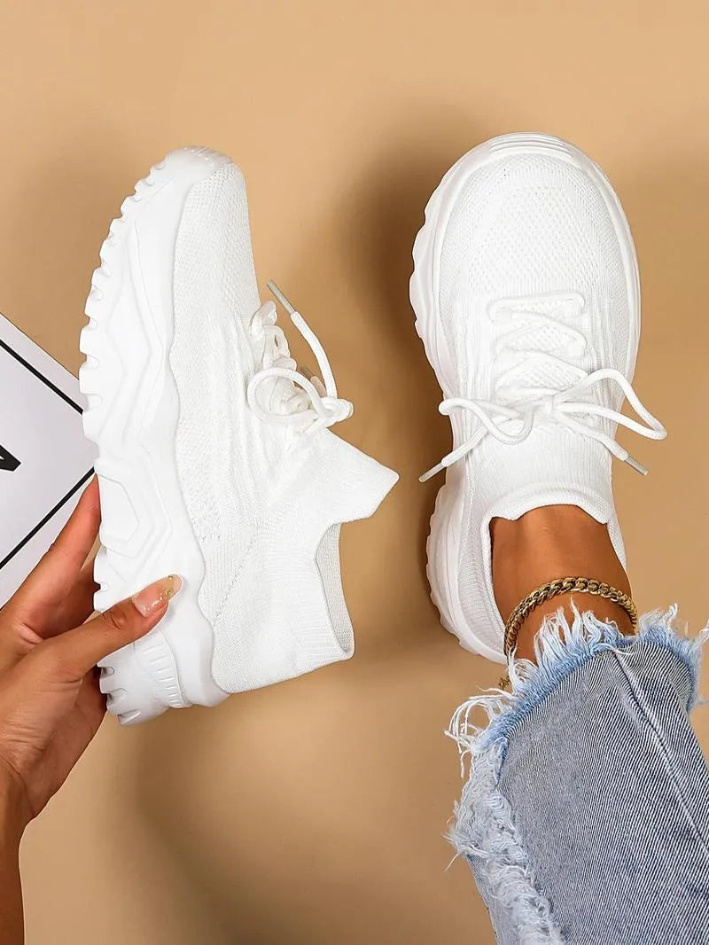 Women's Breathable Mesh Sneakers with Non-Slip Sole
