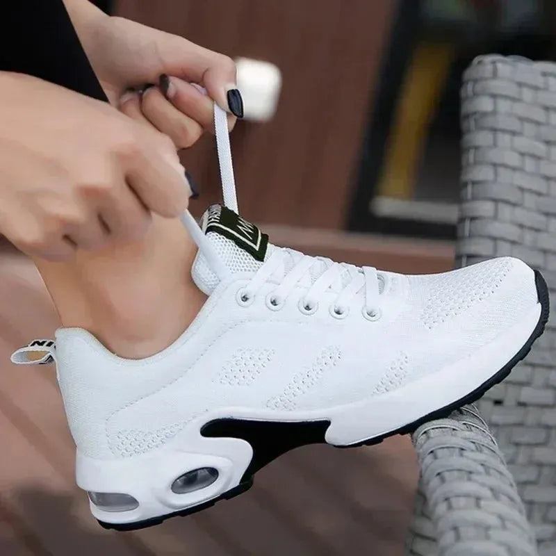 Women's Breathable Slip-On Sneakers with Air Cushion Sole