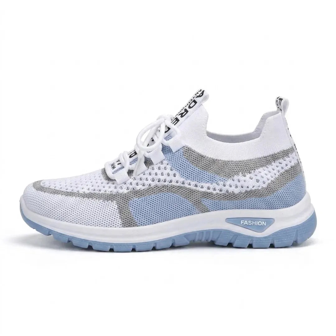 Women's Casual Sneakers with Breathable Mesh and Wide Fit