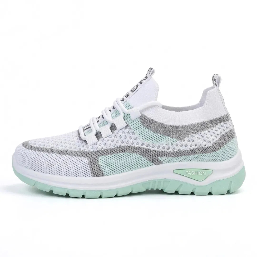 Women's Casual Sneakers with Breathable Mesh and Wide Fit