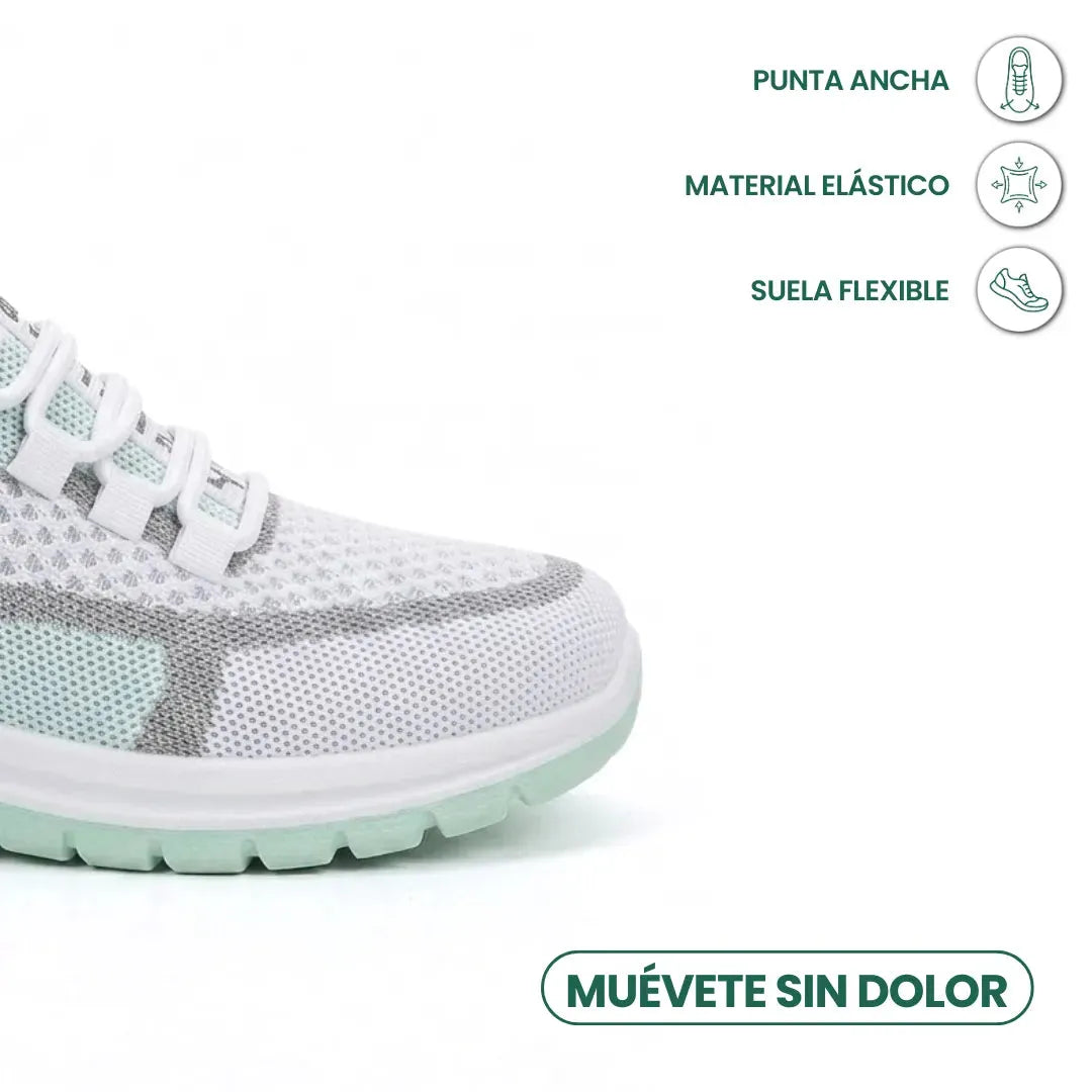 Women's Casual Sneakers with Breathable Mesh and Wide Fit