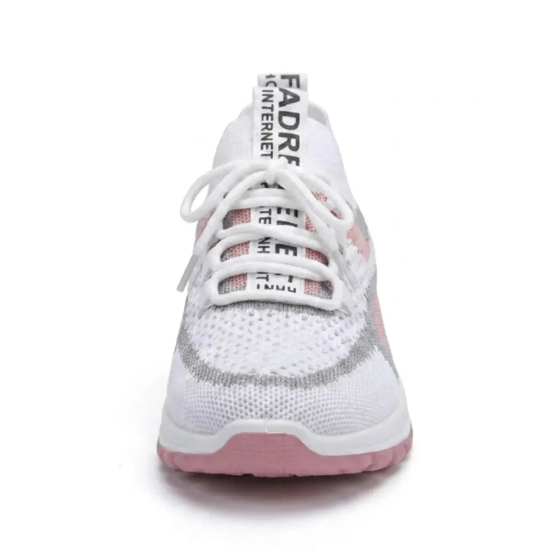 Women's Casual Sneakers with Breathable Mesh and Wide Fit