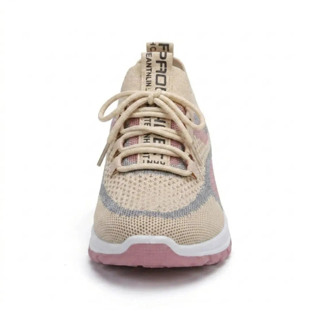 Women's Casual Sneakers with Breathable Mesh and Wide Fit