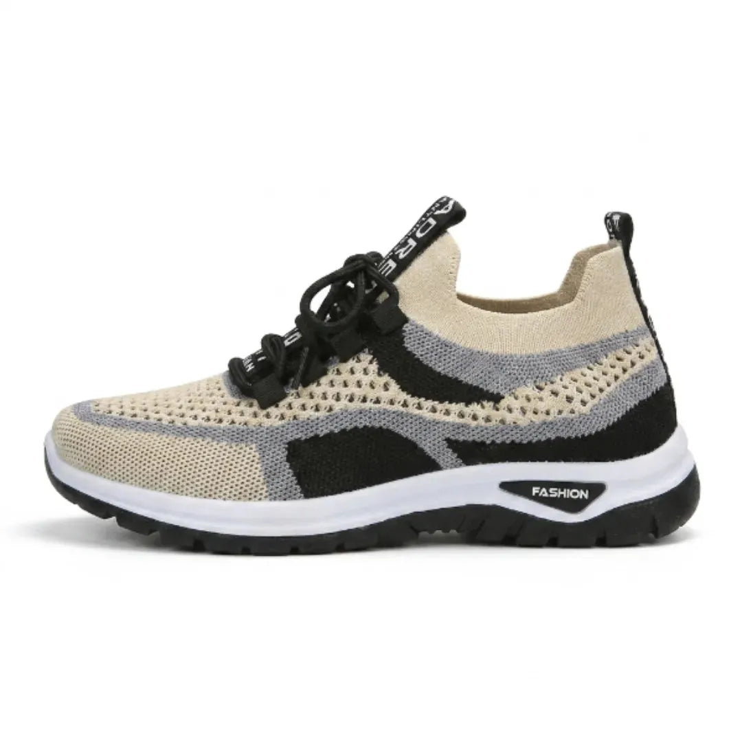Women's Casual Sneakers with Breathable Mesh and Wide Fit