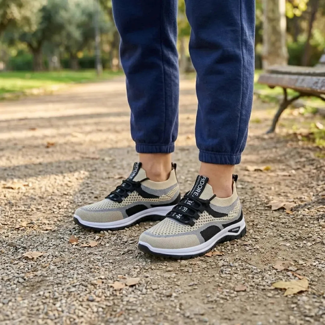 Women's Casual Sneakers with Breathable Mesh and Wide Fit