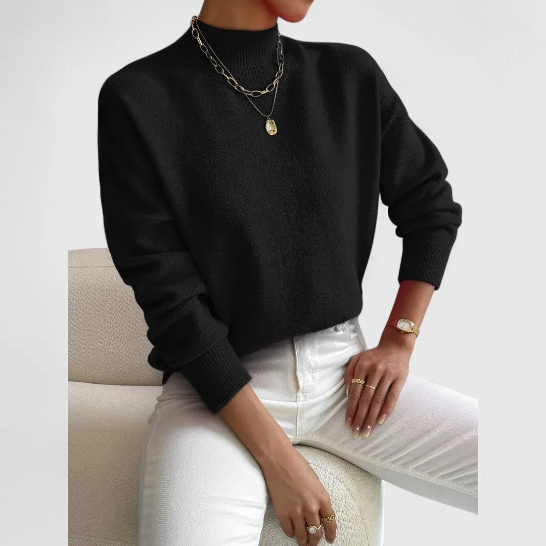 Women's Classic Collared Pullover Sweater in Breathable Cotton