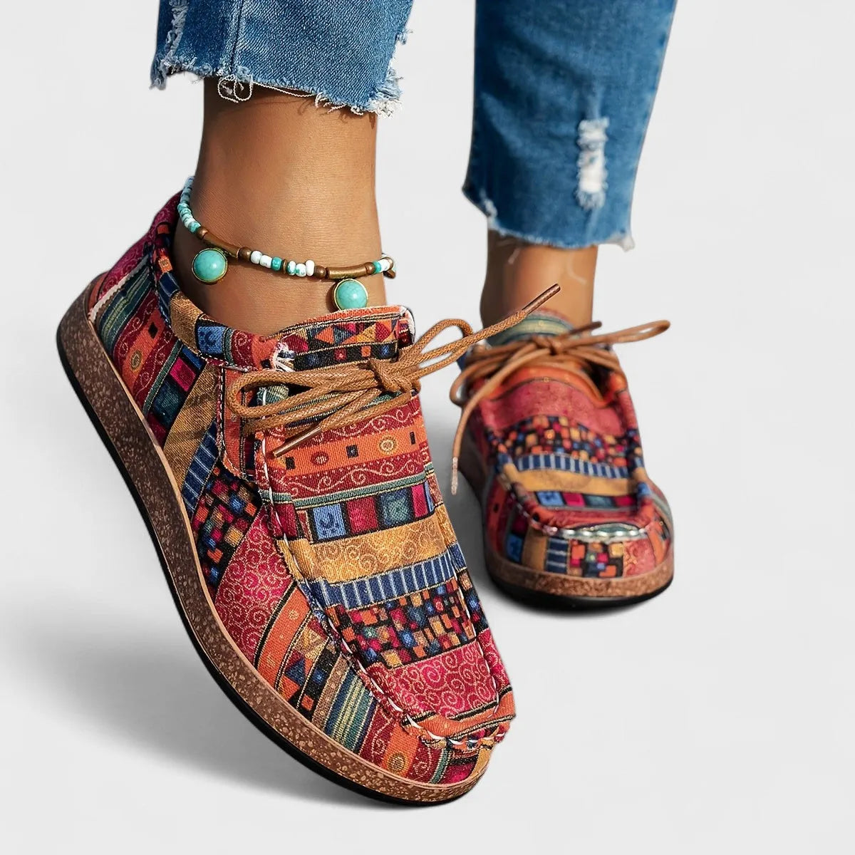 Women's Colorful Comfort Sneakers with Flexible Sole