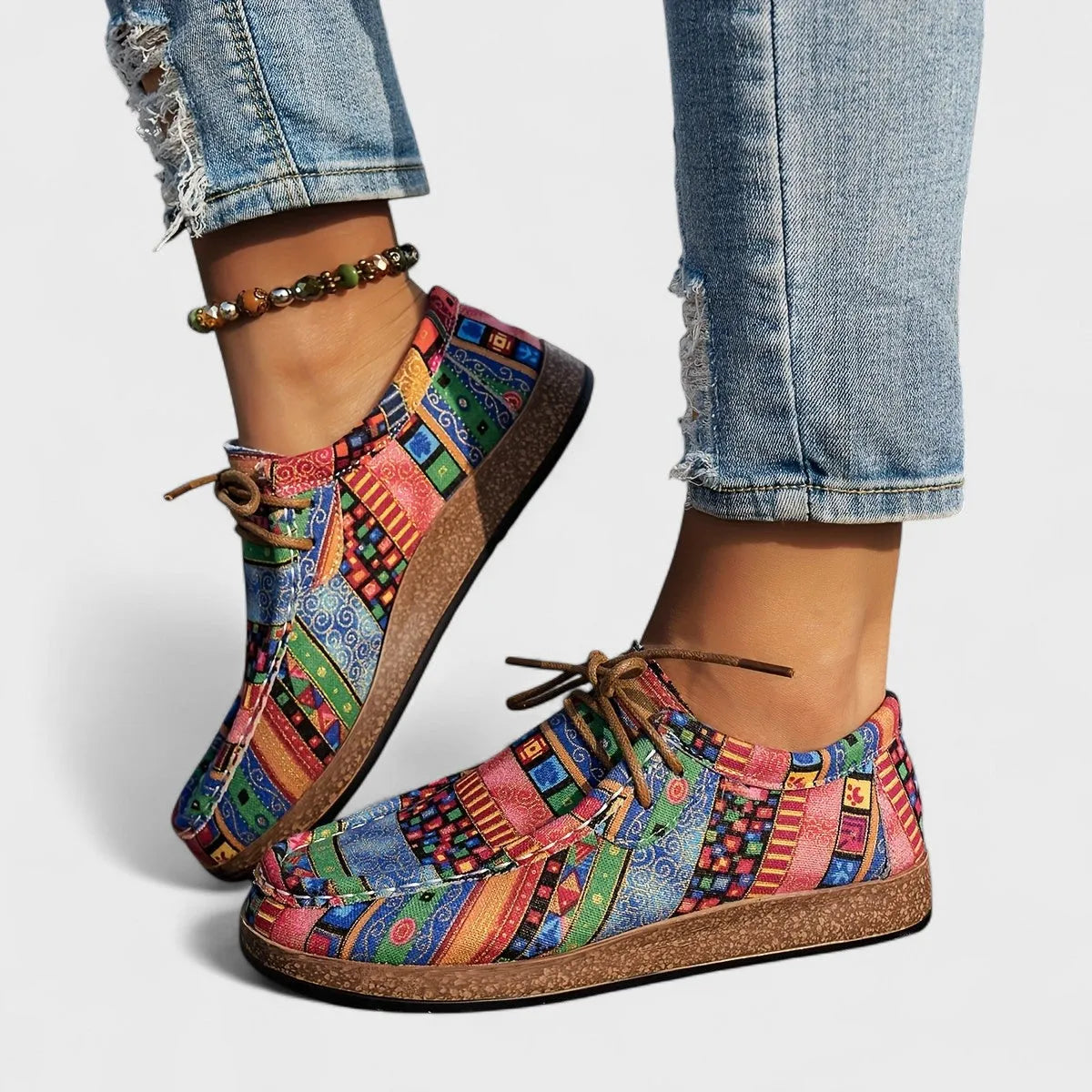 Women's Colorful Comfort Sneakers with Flexible Sole
