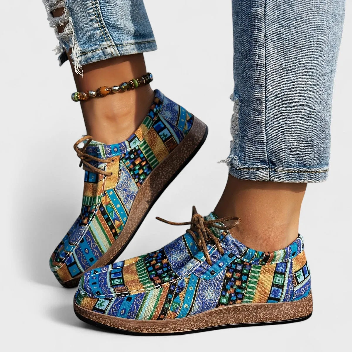 Women's Colorful Comfort Sneakers with Flexible Sole
