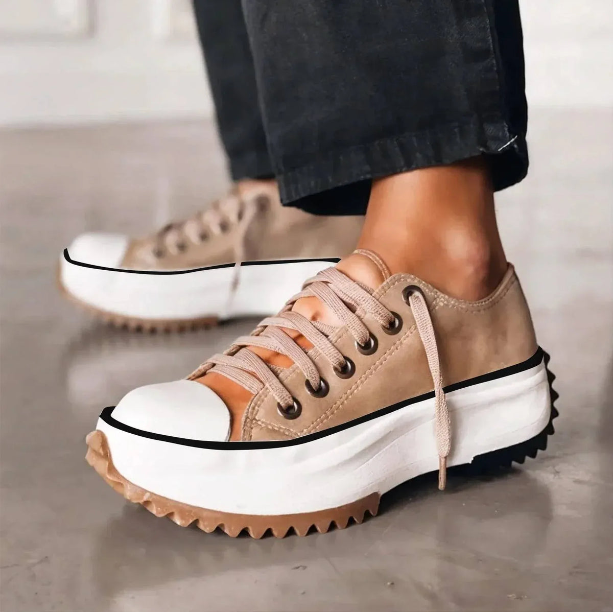 Women's Comfortable Platform Sneakers with Versatile Design